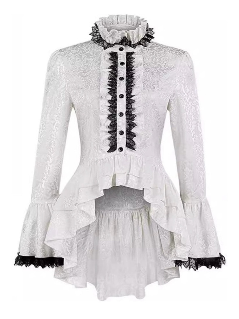 Gothic Or Victorian Ruffle Blouse